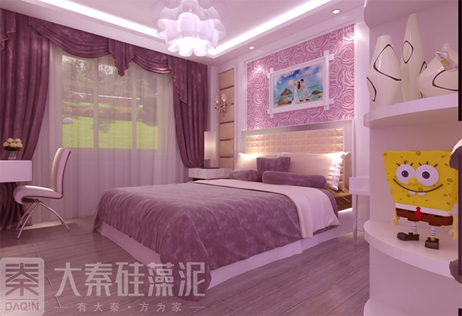 硅藻泥婚房效果图